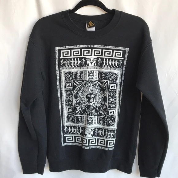 Last Kings black sweatshirt with white Egyptian print, size S - Picture 1 of 8